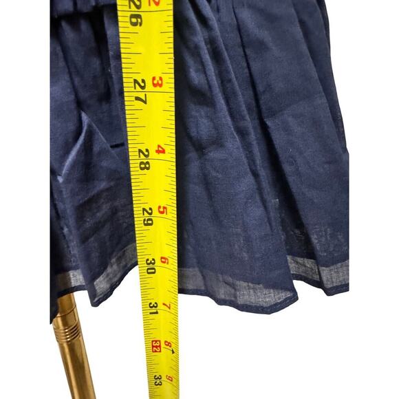 Veronica Beard Navy Blue Aberdeen Cotton Dress Size XS - Picture 8 of 9